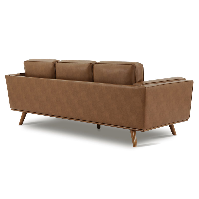 George Oliver Reeves 84'' Vegan Leather Sofa & Reviews | Wayfair